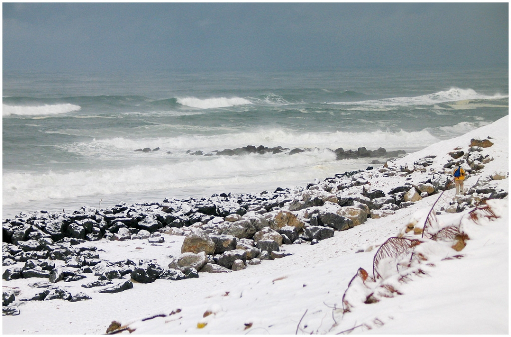 neige2.jpg - Plage de Capbreton sous la neige